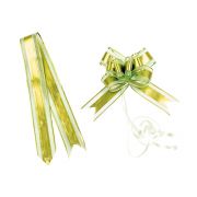 Knot to pull anise green color - pack of 10 pieces, 3.2x47 cm, ACC19A