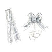 Knot to pull silver color - pack of 10 pieces 5x76cm, ACC18AG