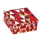Cutie pătrată, din carton forme geometrice 16x16x7,5cm, BF226XS