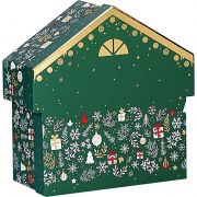 Cutie de carton sub forma unei case "Bonnes Fêtes" 34,6x35,5x10,4cm, BF200G