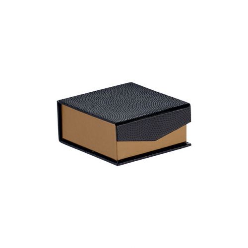 Cutie pătrată, din carton, pentru bomboane de ciocolată, cu închidere magnetică și imprimare UV 7,5x7,5x3,5cm, PC190SK