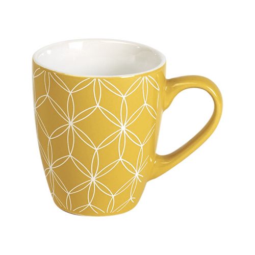 Ceașcă galben din ceramică  D7,5/10,5x8,5cm, CC31PY