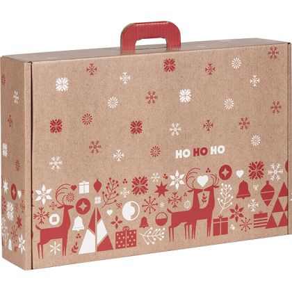 Cardboard rectangular briefcase box "Nordik", 54 x 36 x 12.5 cm, CV049E