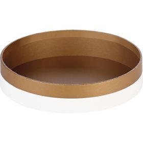 Tray Round Cardboard,  copper / white / UV Printing D20,4x3,2cm, PC205MW
