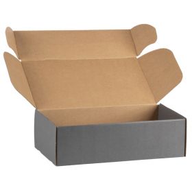 Box cardboard kraft rectangular grey, 33x18.5 x9.5cm, CV507PG