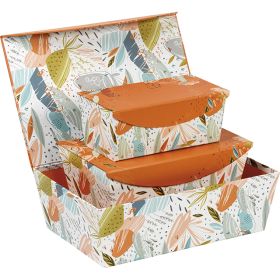 Cutie din carton, dreptunghiulara, portocaliu, inchidere magnetica, 35x23x11 cm, TR120M