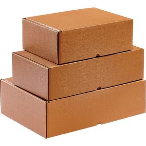 Rectangular cardboard box in brown color "HAVANA", 34.2 x 25.0 x 10.5 cm CPV004M-HA