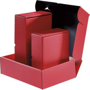 Cutie dreptunghiulară din carton, semiautomată, COVOR ROSIU,