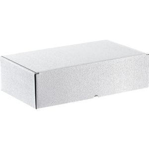 Cutie dreptunghiulară din carton, de culoare albă, 33,0x18,5x9,5 cm, CPV003P-W